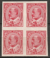 Canada 1903 Sc 90A  Block MH* Some Disturbed Gum - Ongebruikt