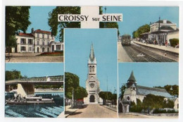 (78) 673, Croissy Sur Seine, Abeille-Cartes 14 665, Souvenir De Croissy Sur Seine, Gare Péniche - Croissy-sur-Seine