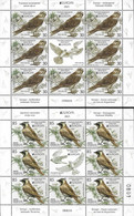 SERBIA /SERBIEN /SRBIJA /SERBIE -EUROPA 2021 -ENDANGERED NATIONAL WILDLIFE"-  TWO SHEETS Of 8 STAMPS + LABEL MINT - 2021