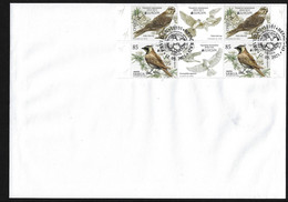 SERBIA /SERBIEN /SRBIJA /SERBIE -EUROPA 2021 -ENDANGERED NATIONAL WILDLIFE"-  FDC Del HORIZONTAL GUTTER PAIR - 2021