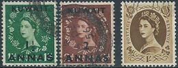 Great Britain-ENGLAND,1952 -1954 Queen Elizabeth II-Overprinted "KUWAIT",Stamps Used - Koweït