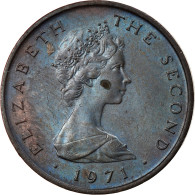 Monnaie, Jamaica, Elizabeth II, Cent, 1971, Franklin Mint, TTB, Bronze, KM:45 - Île De  Man