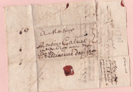 Lettre Du 4 Mai 1708 Pour Le Maire Des Angles – Villeneuve D Avignon, 4 Scans - 1701-1800: Precursores XVIII