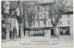 BARCELONNETTE - PLACE MANUEL - HOTEL DU NORD - VERS 1900 - Barcelonnette