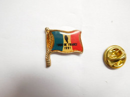 Beau Pin's Pins , Cyclisme Vélo , Tour De France 1991 , Drapeau Tricolore - Cyclisme