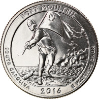 Monnaie, États-Unis, Fort Moultrie, Quarter, 2016, U.S. Mint, SPL+ - 2010-...: National Parks