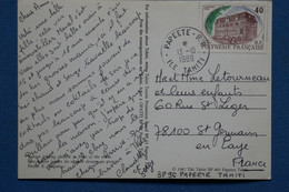 C POLYNESIE FRANCAISE BELLE CARTE 1986 MOOREA POUR LEVALLOIS PARIS  + AFFRANCH. PLAISANT - Cartas & Documentos