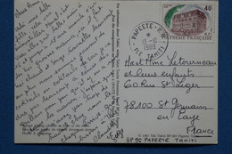 C POLYNESIE FRANCAISE BELLE CARTE 1986 MOOREA POUR LEVALLOIS PARIS  + AFFRANCH. PLAISANT - Briefe U. Dokumente