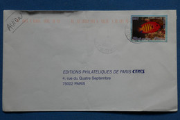 W7 POLYNESIE FRANCAISE BELLE LETTRE 2009 TAHITI POUR PARIS   + AFFRANCH. PLAISANT - Cartas & Documentos