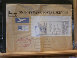 B5475  REGISTRED LETTER BOTSWANA  1990 - Botswana (1966-...)