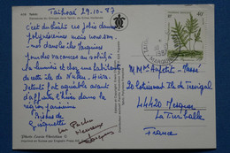 W7 POLYNESIE FRANCAISE BELLE LETTRE 1988 MARQUISES POUR LA TURBALE   + AFFRANCH. PLAISANT - Storia Postale