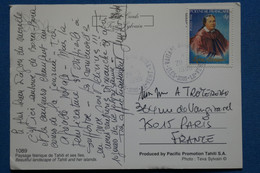 W7 POLYNESIE FRANCAISE BELLE LETTRE 1995 TAHITI  POUR PARIS   + AFFRANCH. PLAISANT - Storia Postale