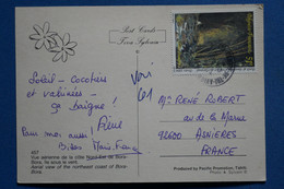 W7 POLYNESIE FRANCAISE BELLE LETTRE 1995 BORA BORA   POUR PARIS + AFFRANCH. PLAISANT - Covers & Documents