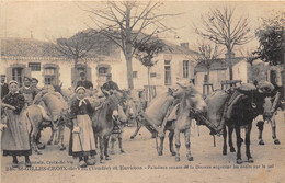 85-SAINT-GILLES-CROIX-DE-VIE-ET ENVIRON , PALUDIERS VENANT DE LA DOUANE ACQUITTER LES DROITS SUR LE SEL - Saint Gilles Croix De Vie