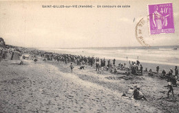 85-SAINT-GILLES-CROIX-DE-VIE- UN CONCOURS DE SABLE - Saint Gilles Croix De Vie