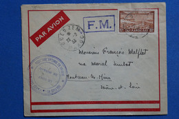 W7 MAROC  BELLE LETTRE FM RARE  1933  OUEDZEM POUR NANTERRE  FRANCE+ CACHET BLEU  + AFFRANCH. PLAISANT - Briefe U. Dokumente