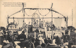 85-SAINT-GILLES-CROIX-DE-VIE- FÊTE DE JEANNE D'ARC DU 8 SEPTEMBRE 1909 APOTHEOSE JEANNE D'ARC DANS LA GLOIRE - Saint Gilles Croix De Vie