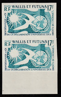 Wallis Et Futuna - N°160 X2 ** (1958) Droits De L'homme - NON DENTELE - - Sin Dentar, Pruebas De Impresión Y Variedades