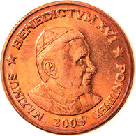 Vatican, 2 Euro Cent, Type 5, 2005, Unofficial Private Coin, FDC, Copper Plated - Privéproeven