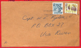 Aa3817 - TANGANYIKA - POSTAL HISTORY - Postmark VISIT KILIMANJARO Mountaineering 1963 - Tanganyika (...-1932)