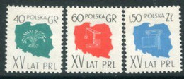 POLAND 1959 People's Republic Annivbersary MNH / **.  Michel 1108-10 - Ungebraucht