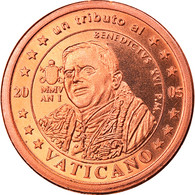 Vatican, 2 Euro Cent, Type 4, 2005, Unofficial Private Coin, FDC, Copper Plated - Essais Privés / Non-officiels