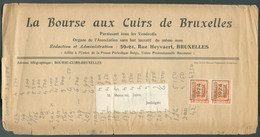 1c. HOUYOUX PREO BRUXELLES 1924 BRUSSEL Sur Journal La Bourse Aux Cuirs De Bruxelles Vers Jodoigne.  TB   - 18462 - Typo Precancels 1922-31 (Houyoux)