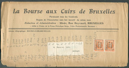 1c. HOUYOUX PREO BRUXELLES 1924 BRUSSEL Sur Journal La Bourse Aux Cuirs De Bruxelles Vers Jodoigne.  TB   - 18462 - Tipo 1922-31 (Houyoux)