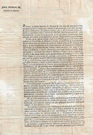 1819 MENORCA MINORCA MINORQUE - DOCUMENTO FIEBRE AMARILLA MATEO ORFILA -  LAZARETO MAHON CUARENTENA BUQUE - MUY RARO - ...-1850 Préphilatélie