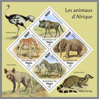 NIGER 2021 MNH African Animals Giraffen M/S - IMPERFORATED - DHQ2128 - Giraffes