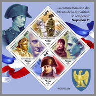 NIGER 2021 MNH Napoleon I Bonaparte M/S - IMPERFORATED - DHQ2128 - Franz. Revolution