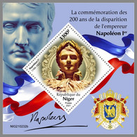 NIGER 2021 MNH Napoleon I Bonaparte S/S - IMPERFORATED - DHQ2128 - Franz. Revolution