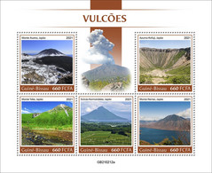 GUINEA BISSAU 2021 MNH Volcanoes Vulkane Volcans M/S - IMPERFORATED - DHQ2128 - Volcanos