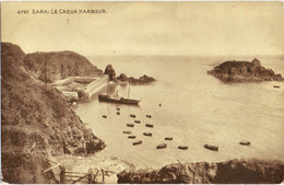 Sark,Le Creux Harbour-Ship Entering 1917(Sepiatone Series No.6797 Photochrom) - Sark