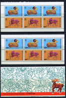 Hong Kong 1991. Chinese New Year - Year Of The Ram. 2 Blocks Of 6 Stamps In Folder. ALL MINT - Libretti