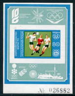 BULGARIA 1973 Olympic Congress Imperforate Block MNH / **.  Michel Block 42B - Ongebruikt