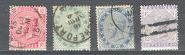 België Nr 38-41 Gestempeld Cote €95 - 1883 Leopold II