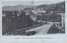 LUINO (VARESE) CARTOLINA - PANORAMA PRESO DALLA PIAZZA RISORGIMENTO - Luino