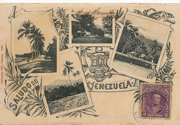 Saludo De Venezuela Pioneer  Multi View Edit Gathmann  Undivi. Light Crease Top Right Corner Ded Back - Venezuela