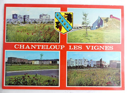 Carte Postale CPSM 78 Chanteloup Les Vignes Cite La Noe La Gare - Chanteloup Les Vignes