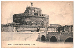 CPA - Carte Postale - Italie Roma- Fort Et Pont Saint Ange  VM34071at - Ponts