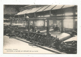 Cp , Métier ,cliché Oddoux , Grenoble , Machine à Papier Au Départ De La Pate, Vierge - Industrial