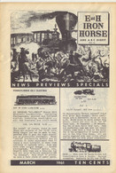 Catalogue E And H IRON HORSE 1961 March Digest Tenshodo Penn Line - Inglés
