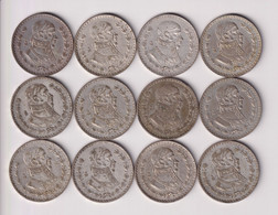 Lot De 12 X 1 Peso Mexique 1957-1964 - México