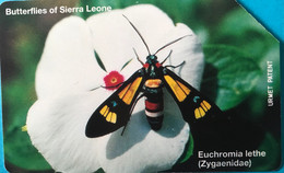 SIERRA-LEONE - Phonecerd - Euchromonia Lethe - 10 Units - Sierra Leona