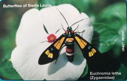 SIERRA-LEONE - Phonecerd - Euchromonia Lethe  -  25 Units - Sierra Leona