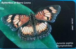 SIERRA-LEONE - Phonecerd - Junonia Sophia  -  50 Units - Sierra Leone