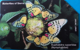 SIERRA-LEONE - Phonecerd - Euphaedra Cyparissa  -  100 Units - Sierra Leone