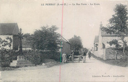 CPA 78 Yvelines Le Perray La Rue Verte La Croix - Cycliste Seine Et Oise - Etat - Le Perray En Yvelines