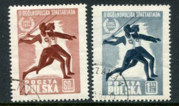 POLAND 1954 National Spartakiad II Used..  Michel 864-65 - Gebraucht